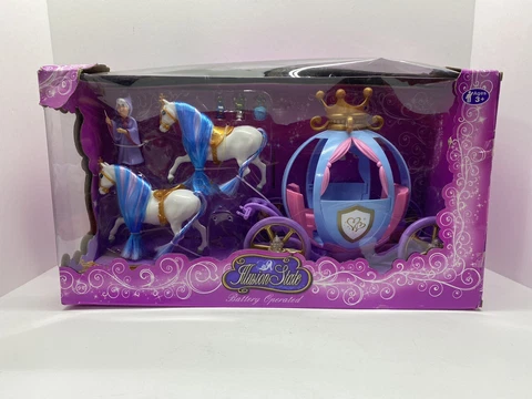 Cinderella Horse And Carriage With Accessories Fairy BRAND NEW RETIRED RARE Cover