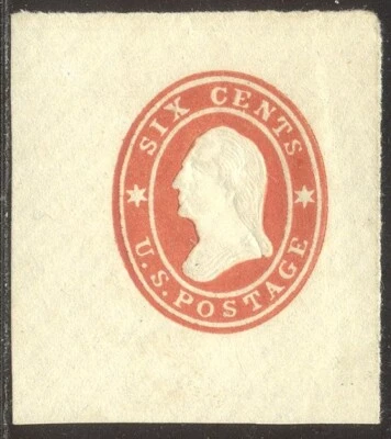 U.S. #U30 SCARCE Unused w/ Cert - 6c Red - Image 1 of 2