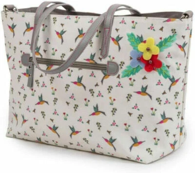 PINK LINING NOTTINGHILL TOTE HUMMINGBIRD YUMMY MUMMY - image 1 of 4