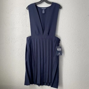 French Toast Plaid Jumper School Girls Uniform  Navy Blue New Sz 18.5 - Picture 1 of 7