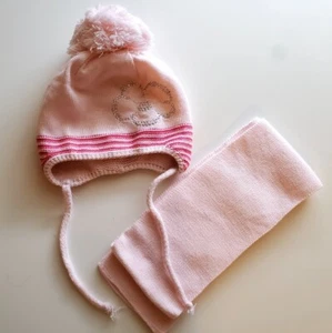 Fall Winter Knit Hat Beanie And Scarf Set Toddler Girl 12 Months-3 Years Old - Picture 1 of 5