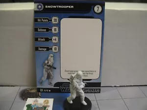 =Star Wars Miniaturen FORCE UNLEASHED Snowtrooper 39/60 mit Karte= - Bild 1 von 1