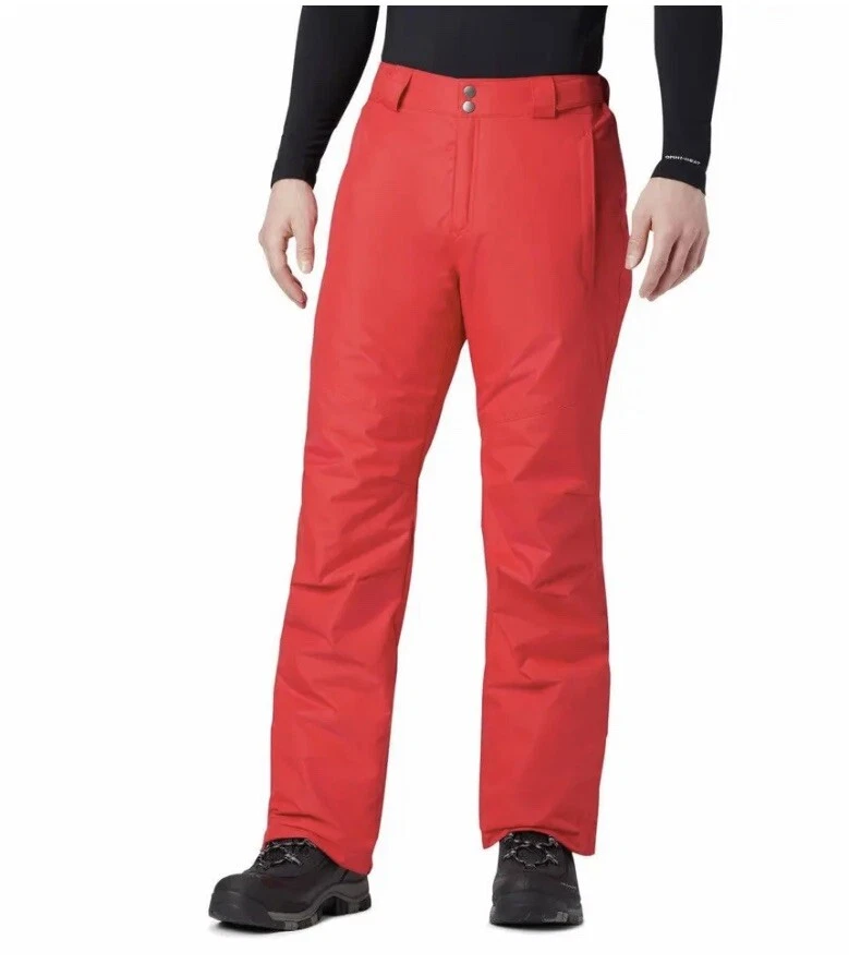 Columbia Bugaboo IV Ski Snow Pants Men's 1x XL Snowboard Waterproof Shell Red