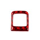 Red Carbon Fiber Style Hazard Warning Light Button Cover For 2010 15