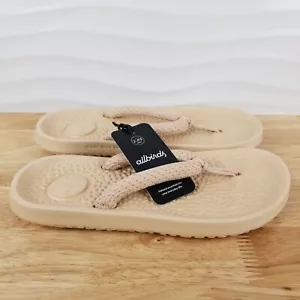 Allbirds Lux Beige Sugar Zeffer Adult Flip Flops Sandals - Picture 1 of 9