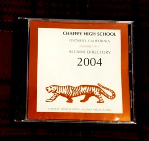 Chaffey High School Ontario California Alumni Directory  2004 CD NEW RARE SEALED - Picture 1 of 4