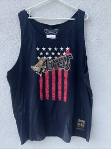 Mitchell & Ness Los Angeles Angels Stars and Stripes Men’s Tank Top NWT 3X - Picture 1 of 6