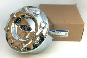 2017-2022 Ford F-350 Super Duty chrome rear center blue Oval Wheel Cover Hub Cap - Picture 1 of 5