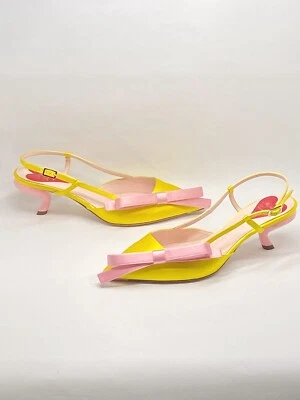Bombas de satén Roger Vivier 55 mm Virgule Bow talla 36,5 venta al por menor $1200 Foto 1 de 4