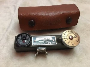 Telémetro fotográfico de bolsillo Hugo Meyer vintage con estuche de cuero - Imagen 1 de 7