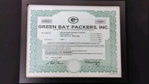  GREEN BAY PACKERS PARODY STOCK CERTIFICATE SHOWING CHICAGO BEARS NOW OWNERS - Picture 1 of 5