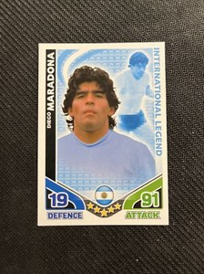 Match Attax Attack 2010 World Cup - Diego Maradona Master International Legend