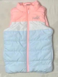Puma Puffer Vest Jacket Children’s  Full Zip Lined Insulated Size XS 5/6 - Picture 1 of 6