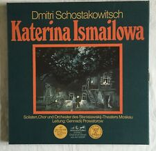 Boxed Set 4 Vinyl LP's Katerina Ismailowa Dmitri Schostakowitsch 1965 In Russian