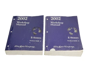 2002 FORD E SERIES ORIGINAL FACTORY VOLUME 1&2 SERVICE MANUAL WIRING DIAGRAMS - Picture 1 of 10