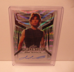 2023 Leaf Pop Century John Travolta Auto Autograph Silver Cracked Ice #d 11/20