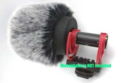 Parabrisas de piel para montar VideoMic GO II 2 micrófono viento muerto gato Foto 1 de 4