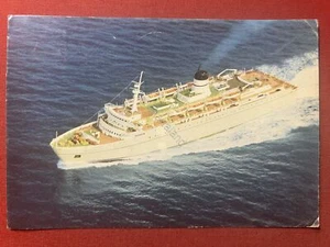 Cartolina Motonavi Traghetto Boccaccio - Carducci - Leopardi - Manzoni - 1973 - Foto 1 di 2