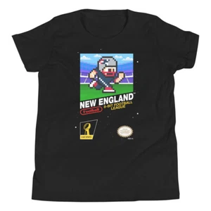 Camiseta deportiva de 8 bits de los New England Patriots de fútbol americano Nintendo joven niño niño niño niño - Imagen 1 de 10