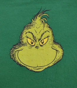 Dr Seuss The Grinch Stole Christmas Big Graphics Green Cotton T Shirt Mens XXL - Picture 1 of 7