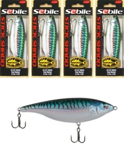 (4) Sebile Stick Shadd 155 Fast Sinking 6 1/8" 4 1/4 Oz Green Mackerel #21GM New - Picture 1 of 4