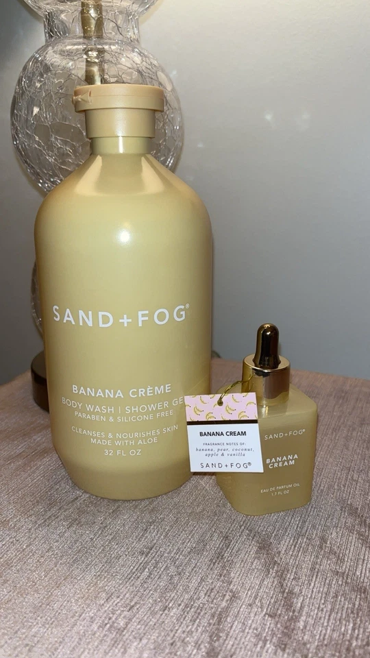 Sand+Fog Banana 🍌 Crema Perfume Aceite y Plátano Body Wash Dúo Foto 1 de 1