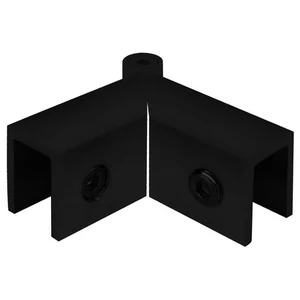 CRL S0GC91MBL Matte Black Adjustable "Sleeve Over" Glass Clamp - Picture 1 of 7