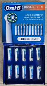 Oral-B Cross Action X - Ersatzbürstenköpfe - 10 Stück - Bürstenköpfe versiegelt - Bild 1 von 4