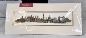 Matthew Cook Landmarks Collection Signed Print London Landmarks 17 x 7 St. Paul - Picture 1 of 9