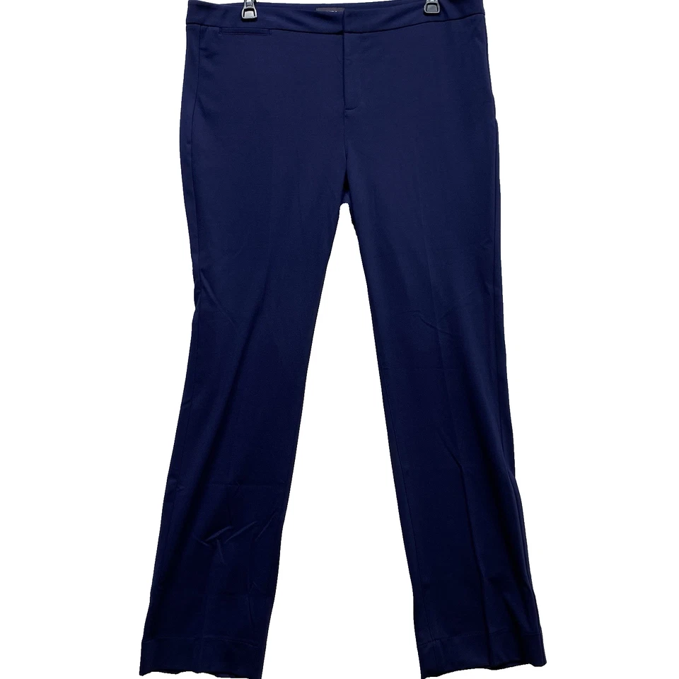 NYDJ Lift Tuck Woman’s Blue Size 18 Dress Pants Straight Leg Zip High Rise ￼ - Image 1 of 4