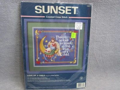 Sunset Dimensions LOVE OF A CHILD Kit Punto de Cruz Nuevo de Lote Antiguo Brian Jackins 13465 Foto 1 de 4