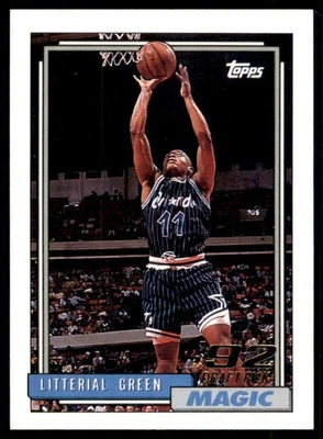 1992-93 Topps - Litterial Green #299 (RC) - Image 1 of 2