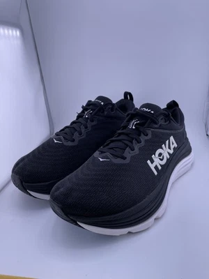 Hoka One One Gaviota 5 Shoes Womens Size 9.5 Wide D Black White Running Road - Image 1 of 4