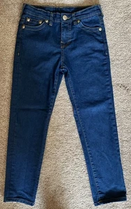 True Religion Boys Dark Wash Denim Stretch Jean. Adjustable Waist. Size 10 - Picture 1 of 8