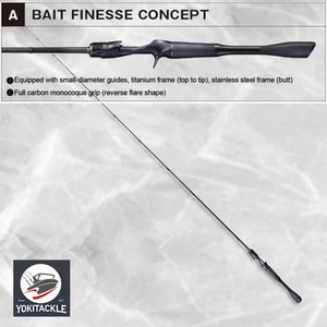 JACKALL/SHIMANO 21 POISON GLORIOUS 161L-BFS One Piece Baitcasting rod for Bass - Picture 1 of 2