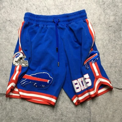 Buffalo Bills Shorts Mens 2XL Blue Red NFL Football Chenille Pro Standard - Image 1 of 4