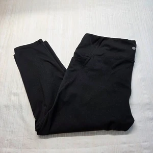 Danskin Extra Large Black Capri Pant Leggings With Pockets - Picture 1 of 10