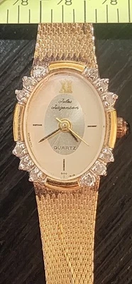 RELOJ DE COLECCIÓN JULES JERGENSEN DIAMANTE Y ZAFIRO DAMAS; Hermoso SIN PROBAR SIN BATE Foto 1 de 4