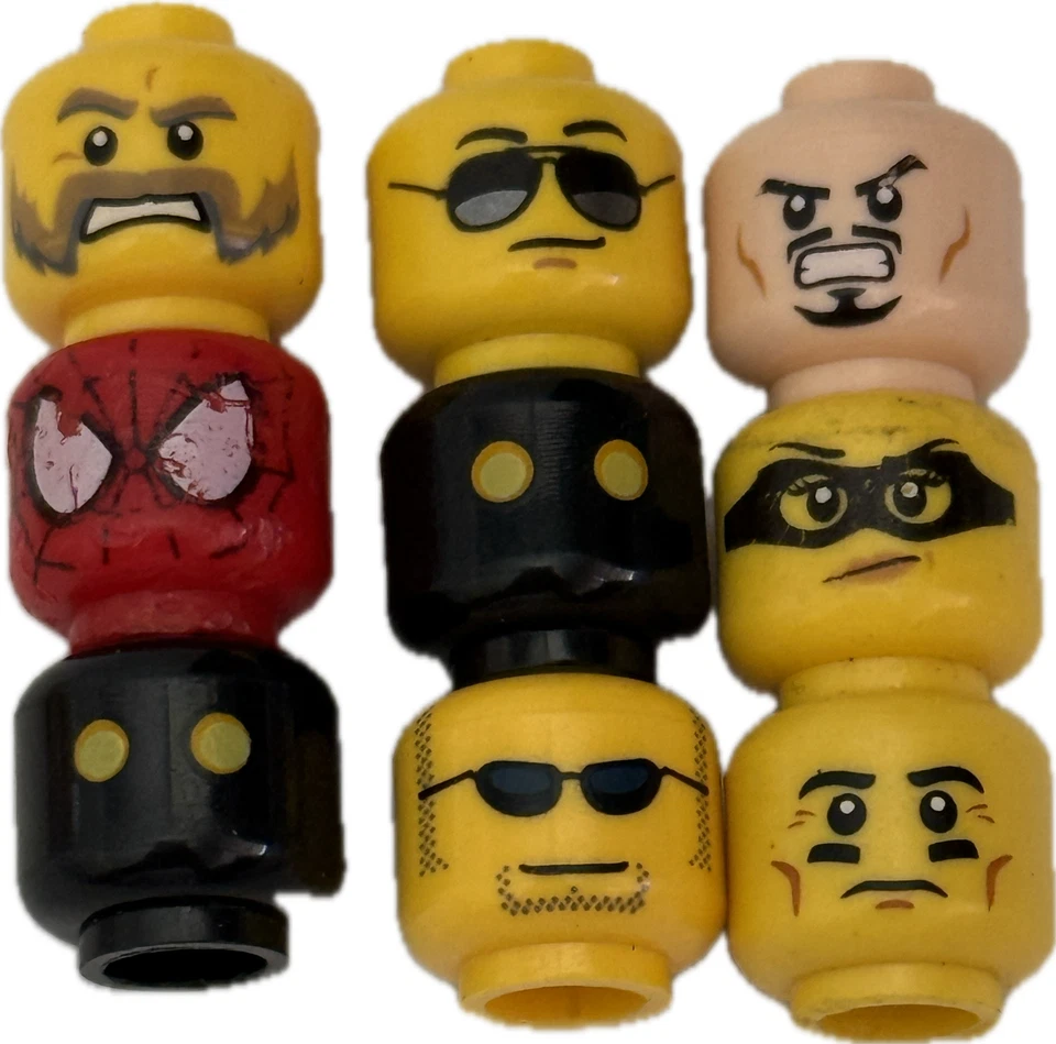 LEGO LEGO😊🌟 BULK LOT  minifigure HEADS  BOYS GIRLS CHILDREN ADULT TOYS-...... - Image 1 of 1