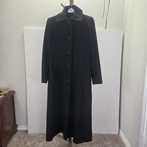 Fleurette 100% Cashmere Maxi Coat Size 8 Made in the USA - Picture 1 of 9