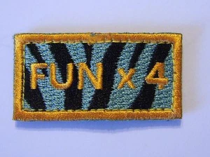 USAF PENCIL POCKET TAB / PATCH "FUN X 4":GA12-1 - Picture 1 of 1