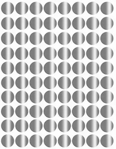 Pegatinas de puntos plateados en varios tamaños (8MM-38MM) etiqueta de codificación de colores en 15 hojas  - Imagen 1 de 22