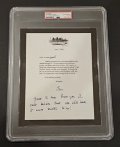Rara Carta Firmada a Mano BARBARA BUSH - PRIMERA DAMA - PSA Losa - Imagen 1 de 6
