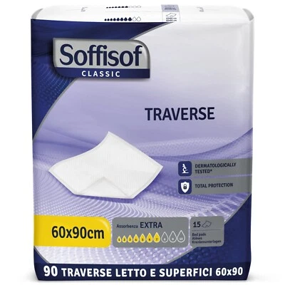 90x Soffisof Traverse Assorbenti 60x90 e 80x180 - Extra - Formato Scorta Promo
