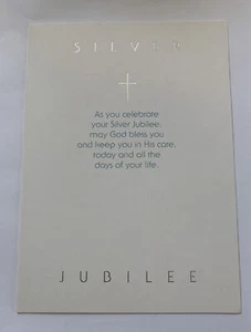 Happy 25th Anniversary Silver Jubilee- Sweet Congratulations Greeting Card - Picture 1 of 3