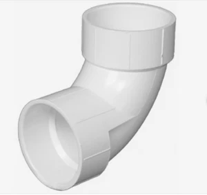 PVC DWV 90 Degree Elbow 1-1/2, 2, 3, and 4 Inch. 10 Pcs Per Lot - Picture 1 of 31