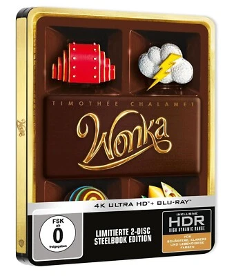 Wonka (Remake von 2023[4K Ultra HD Blu-ray & Blu-ray im Steelbook/NEU/OVP] T.Cha - Bild 1 von 4