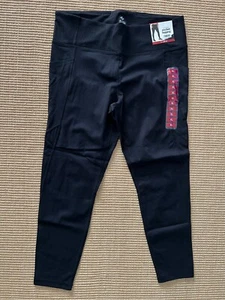 MM 7/8 Active Pocket Black Tights With Comfort Waistband Size XL - Picture 1 of 2