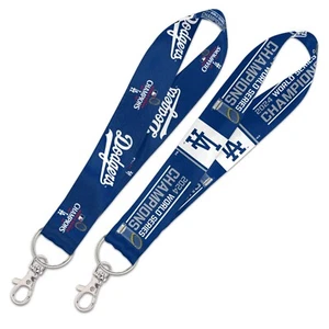 LOS ANGELES DODGERS KEYSTRAP LANYARD KEYCHAIN 1" WIDE 8" LONG W/ CLASP - Picture 1 of 1