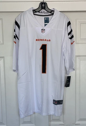 Brand New Cincinnati Bengals Ja’Marr Chase Jersey With Tags - Size Men’s XL Cover